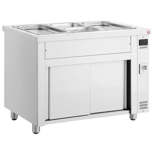 Bain Marie with Ambient Cupboard 3x GN1/1
