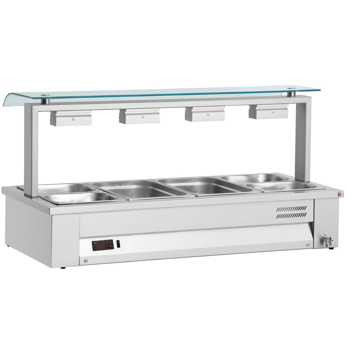 counter-top-bain-marie-with-sneeze-guard-4x-gn1/1