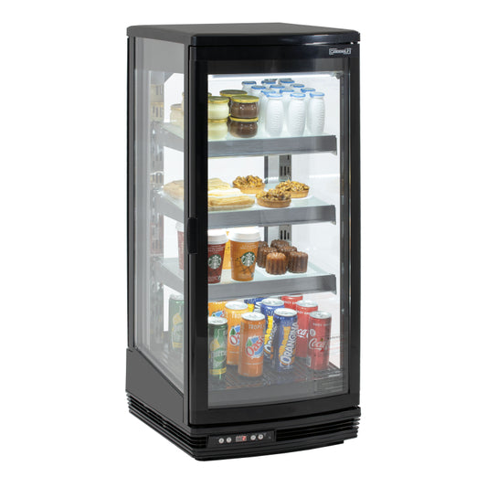 Refrigerated display case 2 doors 93 L Black - CVR93L