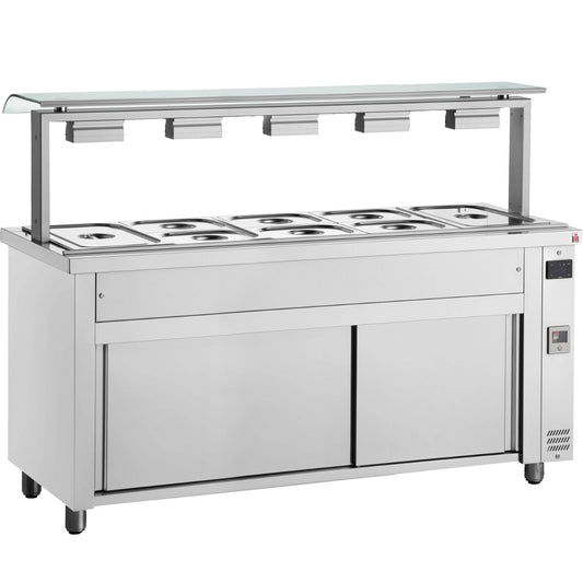 bain-marie-with-sneeze-guard-5x-gn1/1