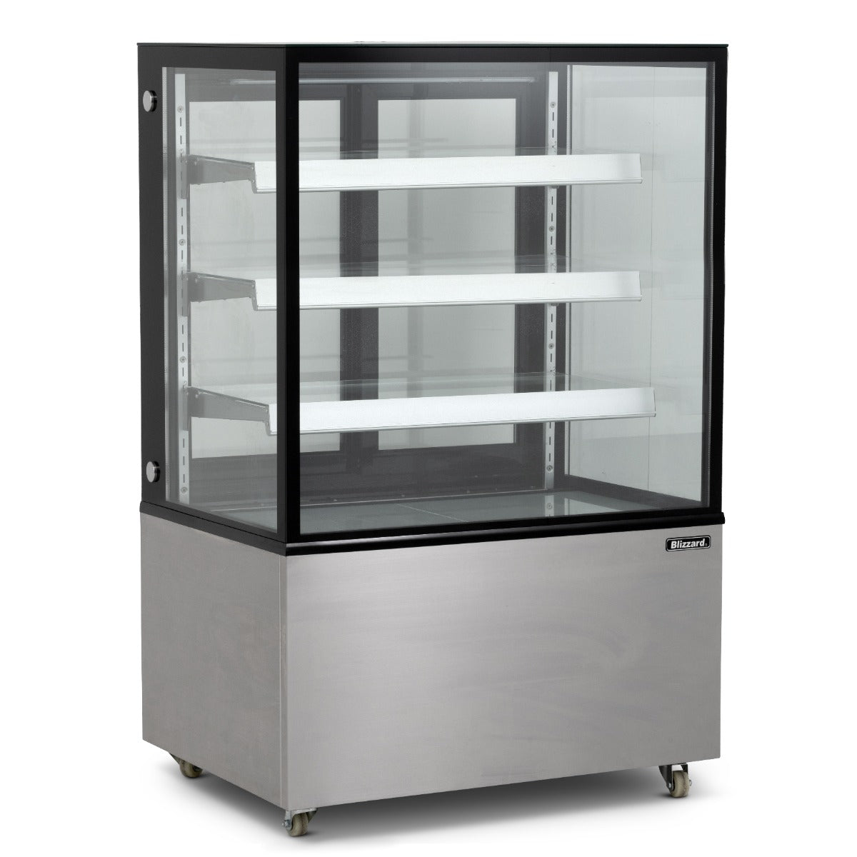 1.2m-triple-tier-heated-flat-glass-display-unit