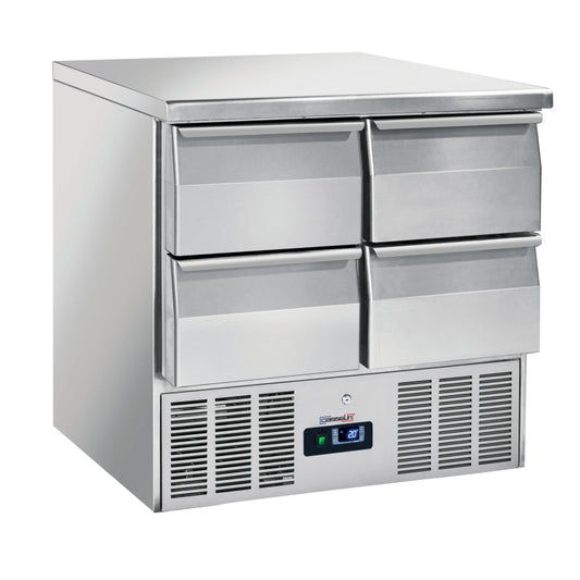 Saladette - Refrigerated serving table 4 drawers GN 1/1 - CSA4T