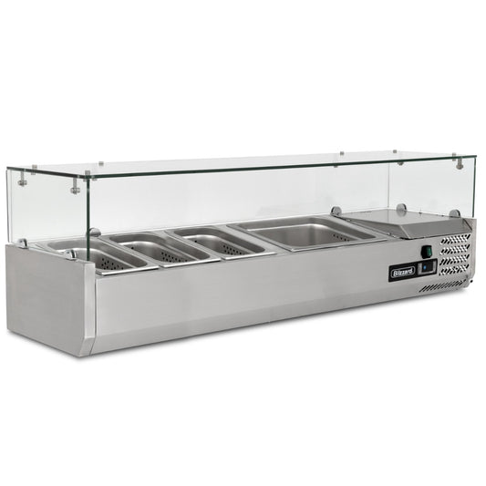 1.2m-glass-canopy-1/3-gastronorm-prep-top-