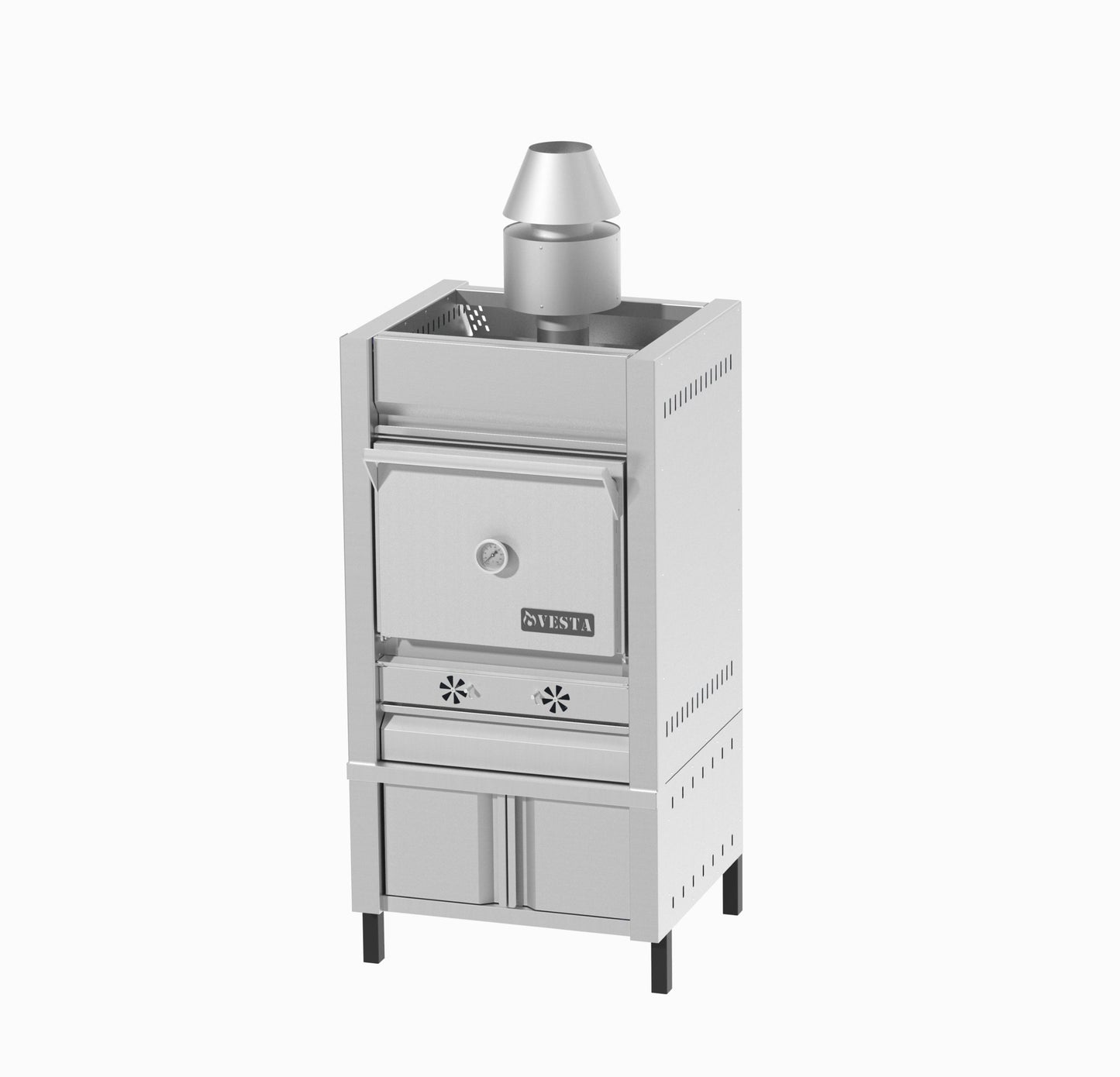 VESTA M25SD Vesta Charcoal  Oven M25 with Stand, Heating  Cabinet, Dry Spark  arrester All Stop Trading