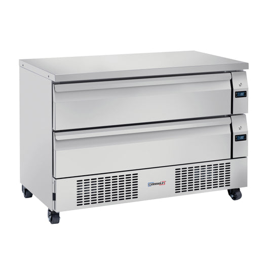 Refrigerated chef base 2 mixed positive-negative drawers 6 x GN 1/1 - CSRMPN6