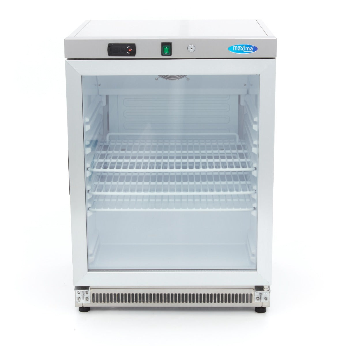 Fridge - 200L - Stainless Steel - with Glass Door
