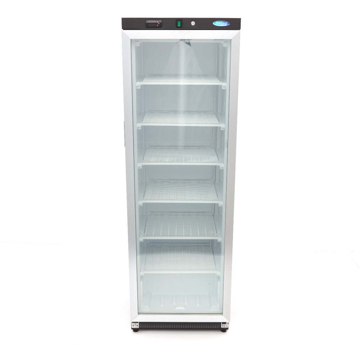 Freezer - 400L - Black - with Glass Door