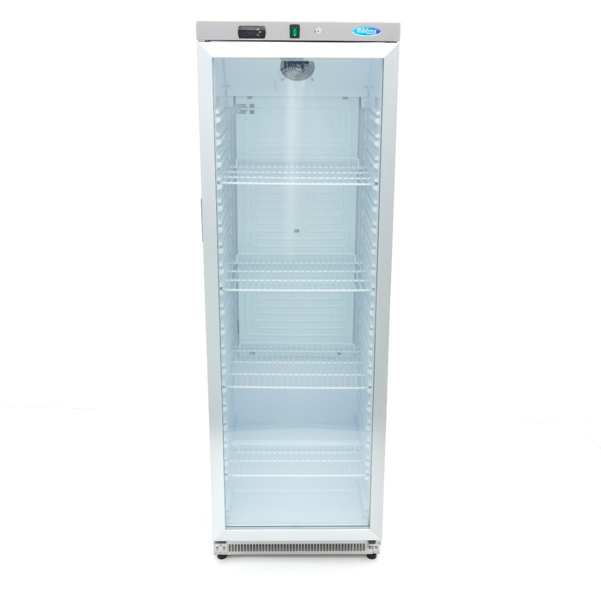 Fridge - 400L - Stainless Steel - with Glass Door