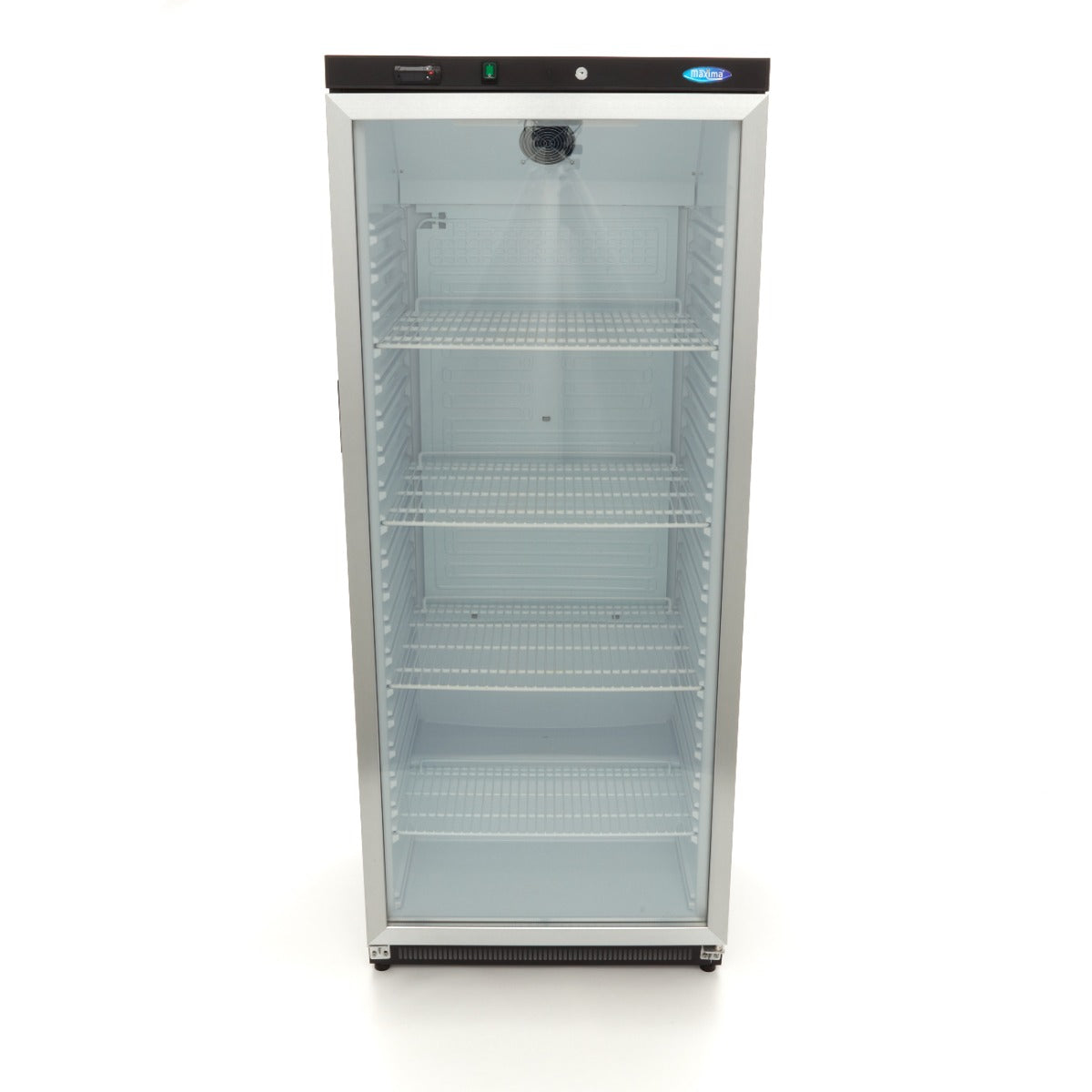 Fridge - 600L - Black - with Glass Door