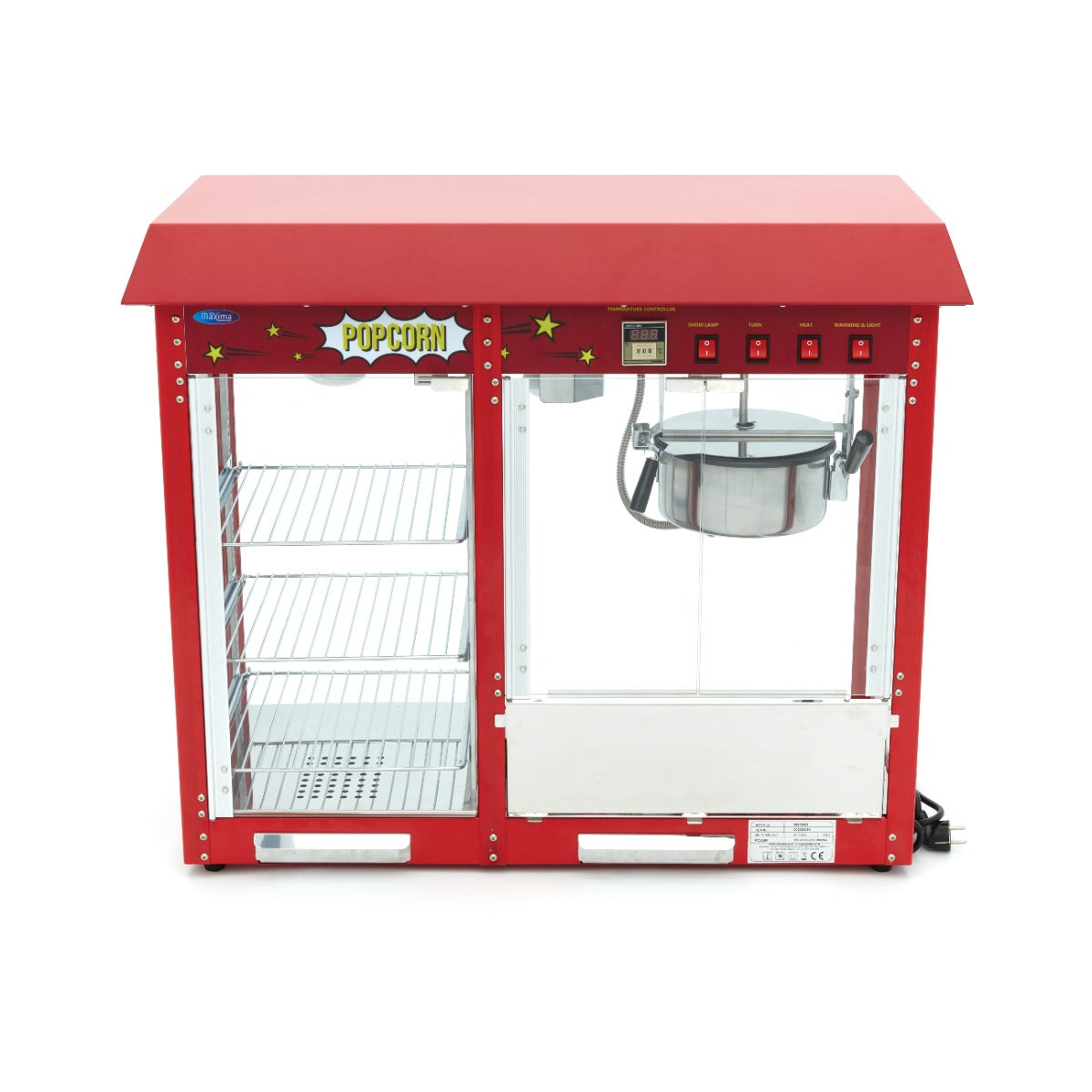 Popcorn Machine 150gr - with Warming Showcase