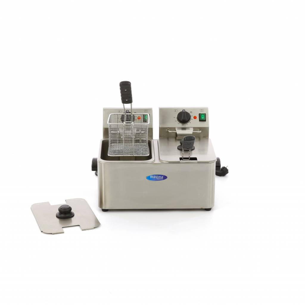 Deep Fryer - 2 x 4L - 2 Baskets - up to 2kg of Fries