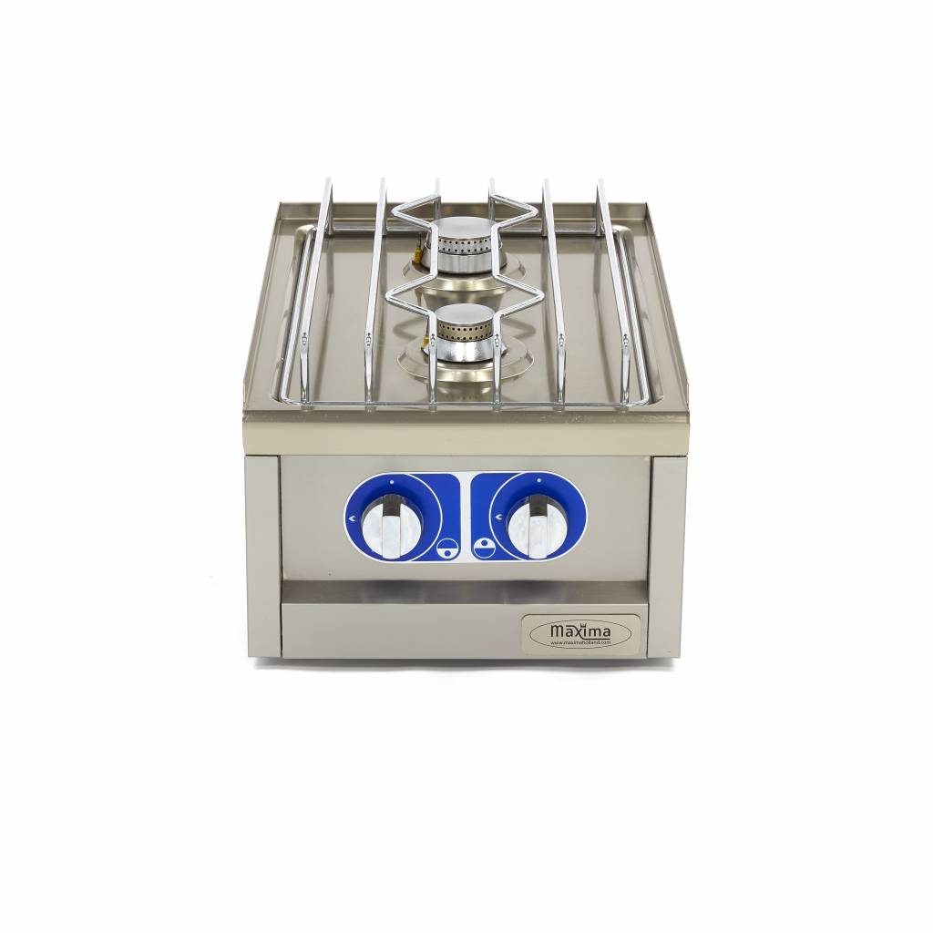 Commercial Grade Cooker - 2 Burners - Single Unit - 60cm Deep - Gas