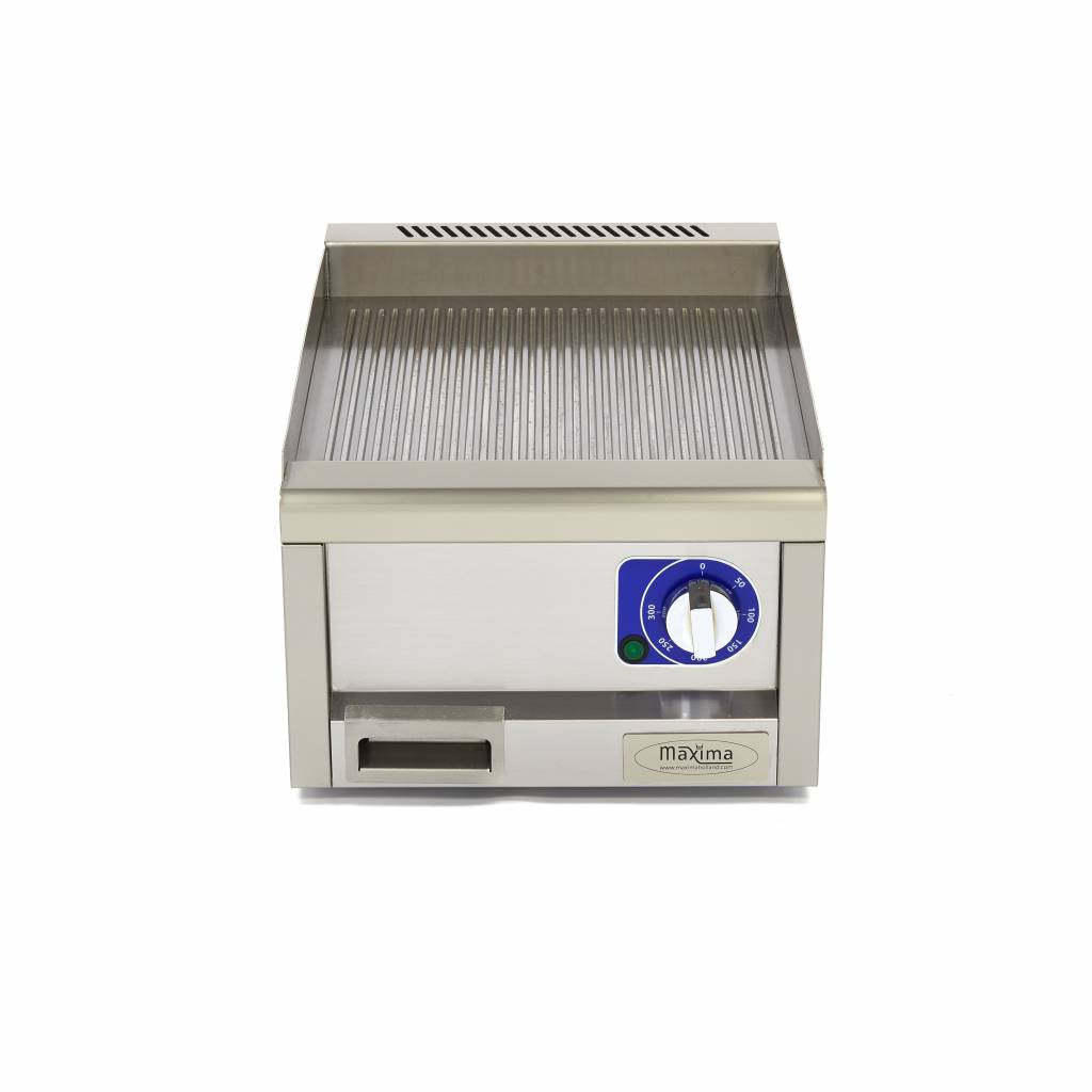 Commercial Grade Griddle - Grooved - Single Unit - 60cm Deep - Electric - 400V