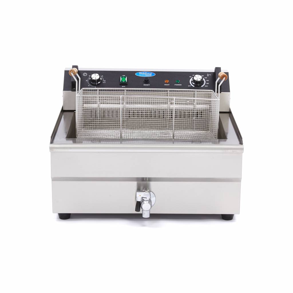 Deep Fryer - 30L - 1 Basket - with Drain Tap