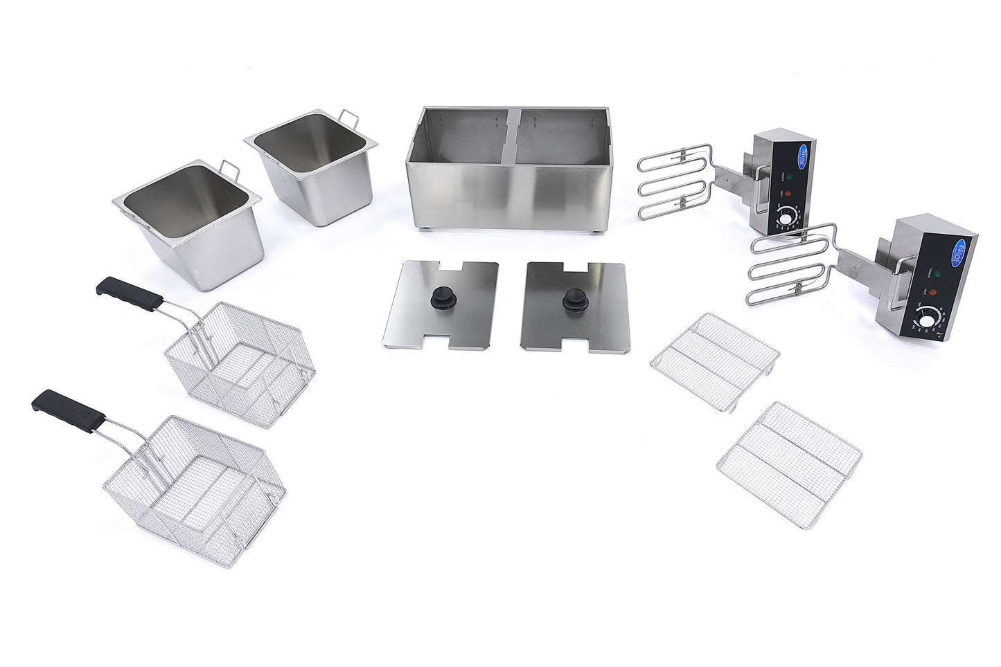 Deep Fryer - 2 x 8L - 2 Baskets - up to 2,8kg of Fries