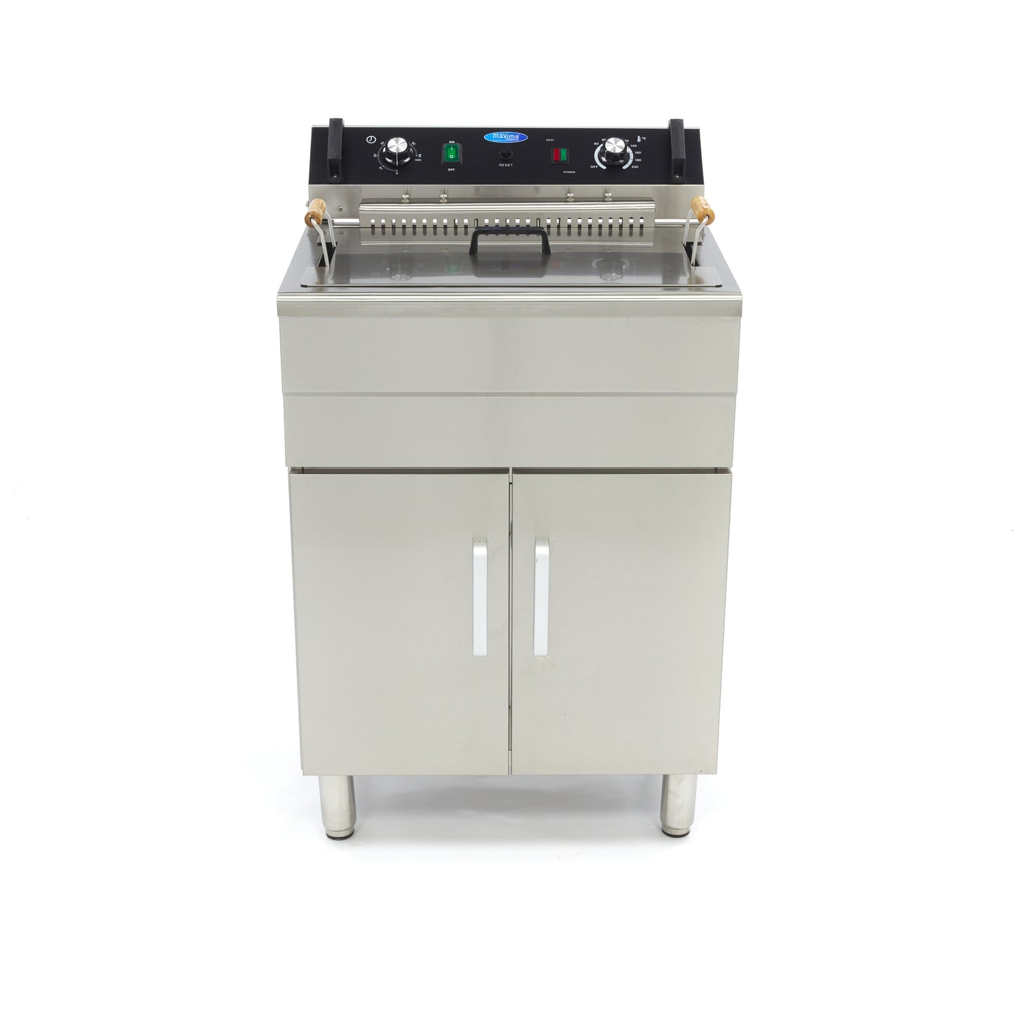 Deep Fryer - 30L - 1 Basket - with Drain Tap and Stand
