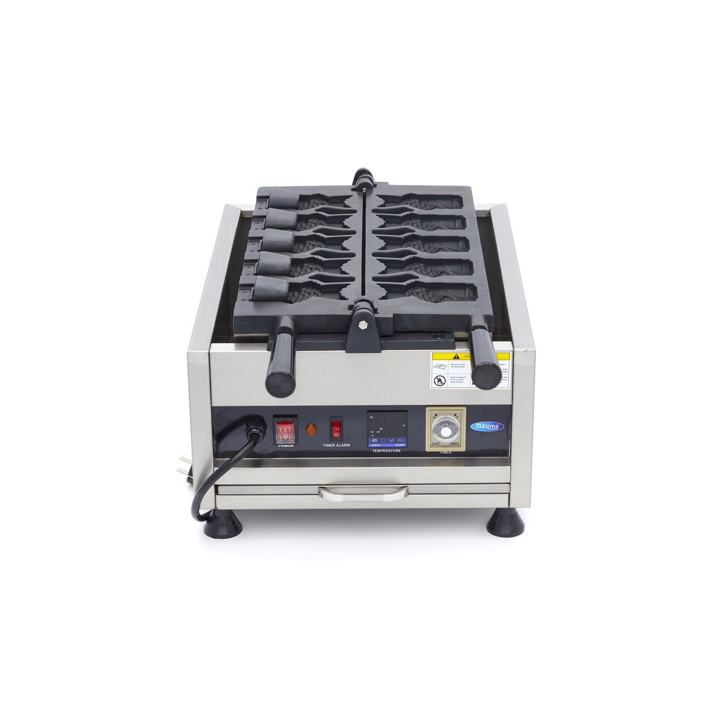 waffle-maker---5-taiyaki-/-fish-shapes---rotatable---digital