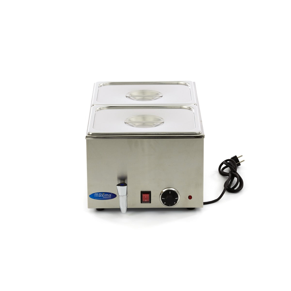 Bain Marie - with Tap - incl 2 x 1/2 GN Set - Electric