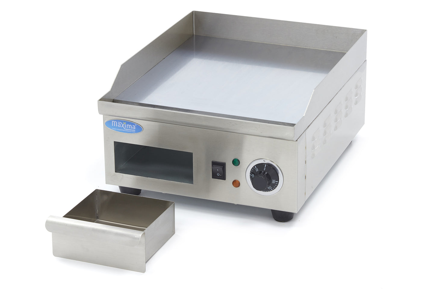 Griddle - Smooth Chrome - 36cm - incl Drip Tray