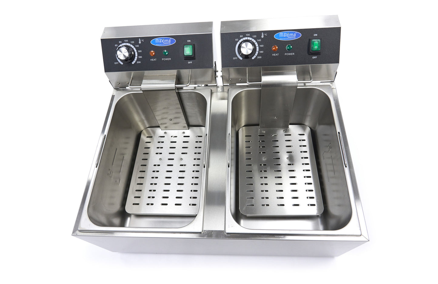 Deep Fryer - 2 x 11L - 2 Baskets - up to 2,8kg of Fries