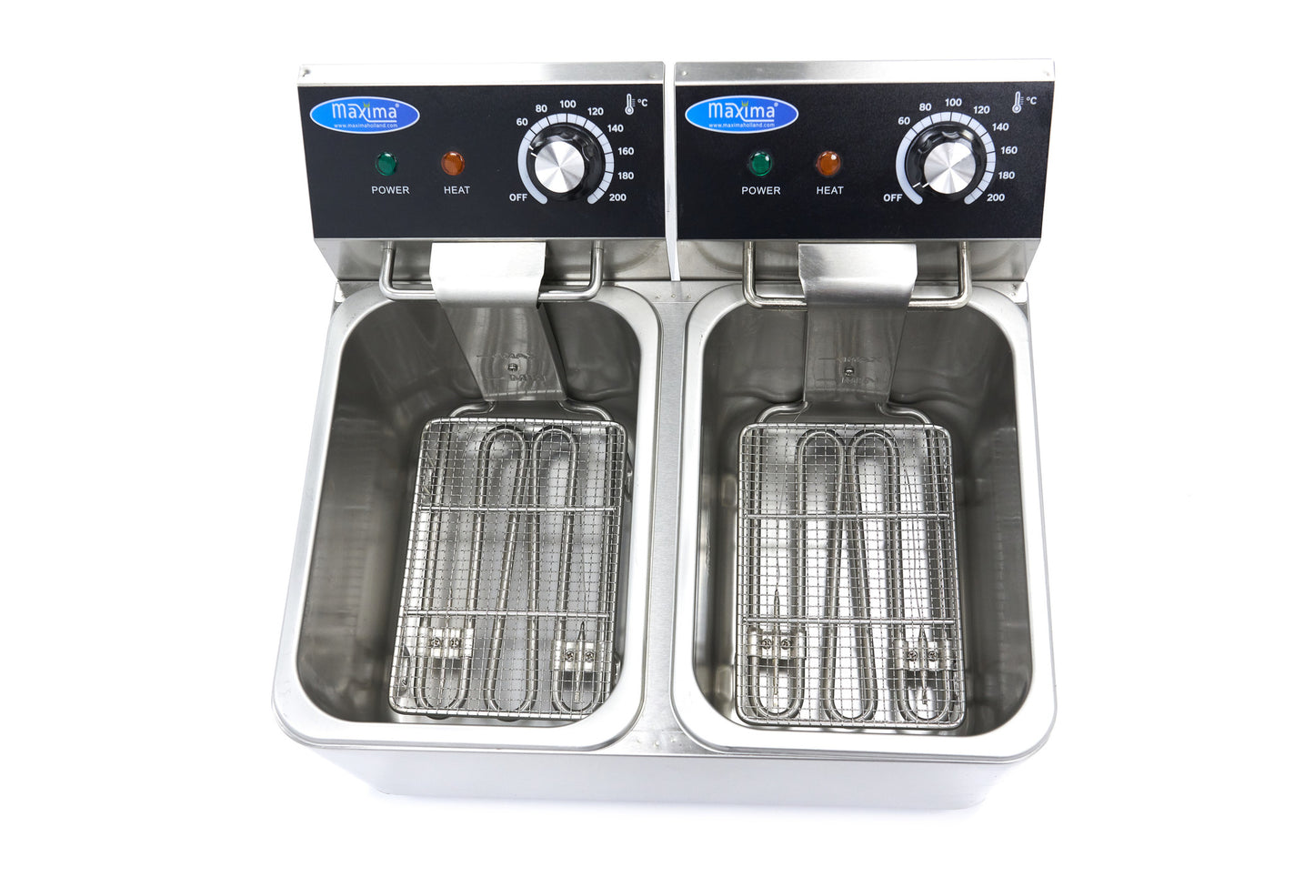 Deep Fryer - 2 x 4L - 2 Baskets - up to 1,5kg of Fries