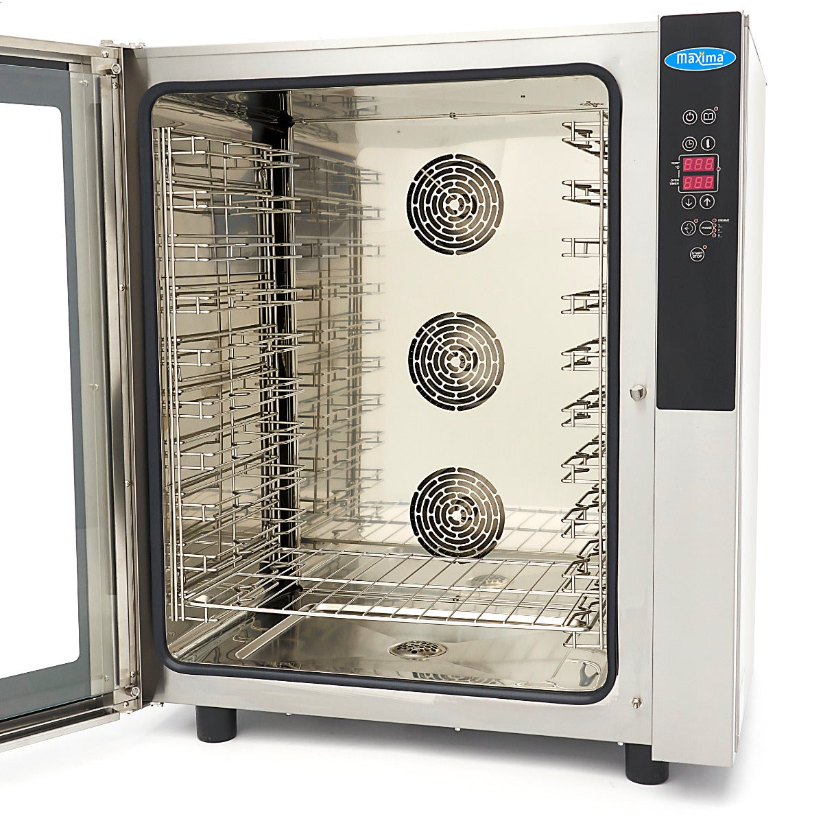 Combi Steam Oven - Fits 10 Trays (1/1 GN / 60 x 40cm) - Digital Display - 400V