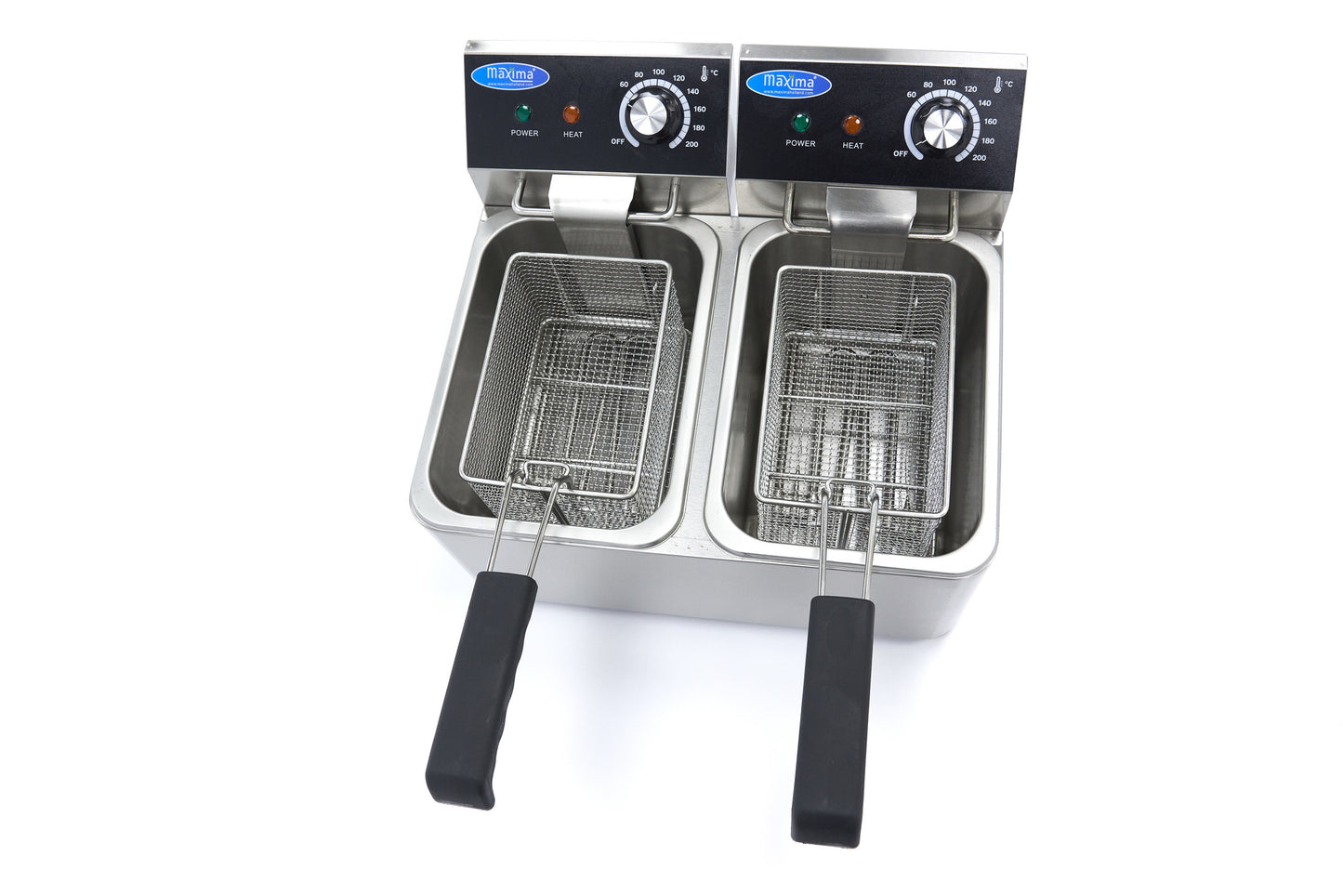 Deep Fryer - 2 x 4L - 2 Baskets - up to 1,5kg of Fries