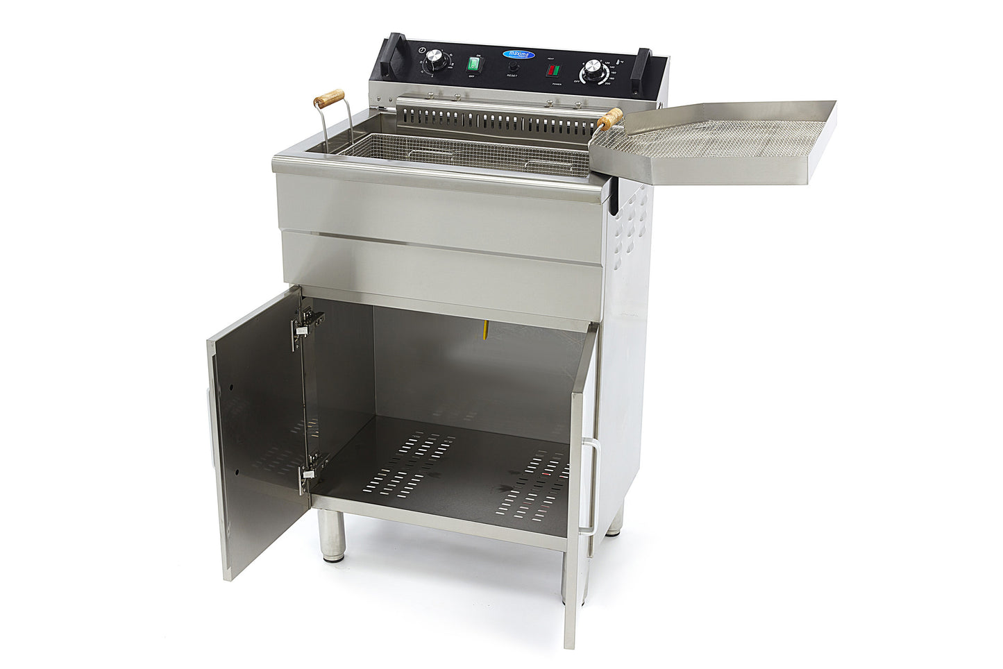 Deep Fryer - 30L - 1 Basket - with Drain Tap and Stand