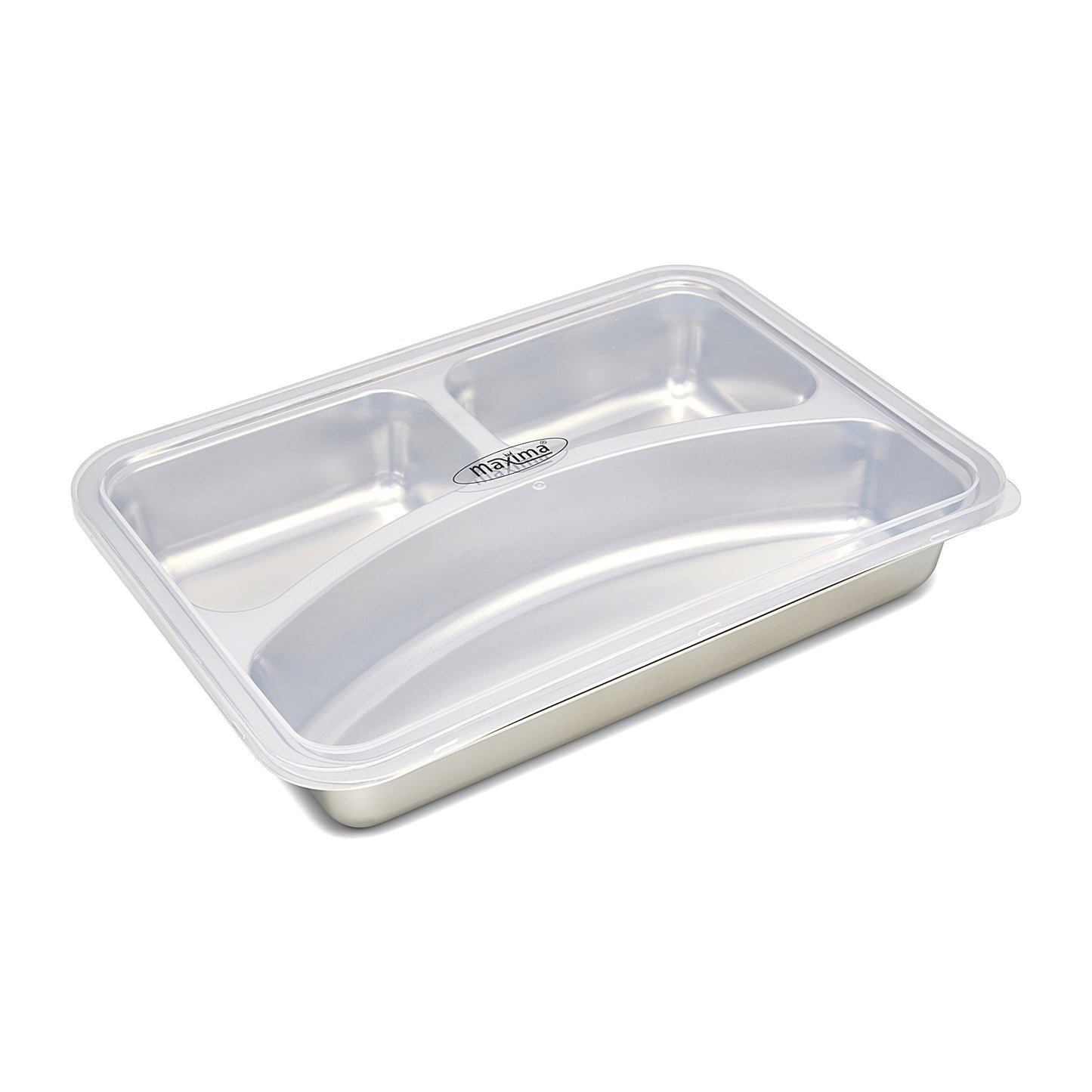 Lid for 3 Compartment Plate - Plastic - Dishwasher Safe