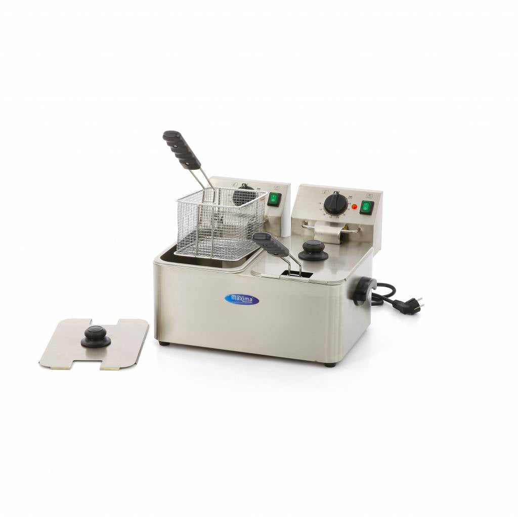 Deep Fryer - 2 x 4L - 2 Baskets - up to 2kg of Fries