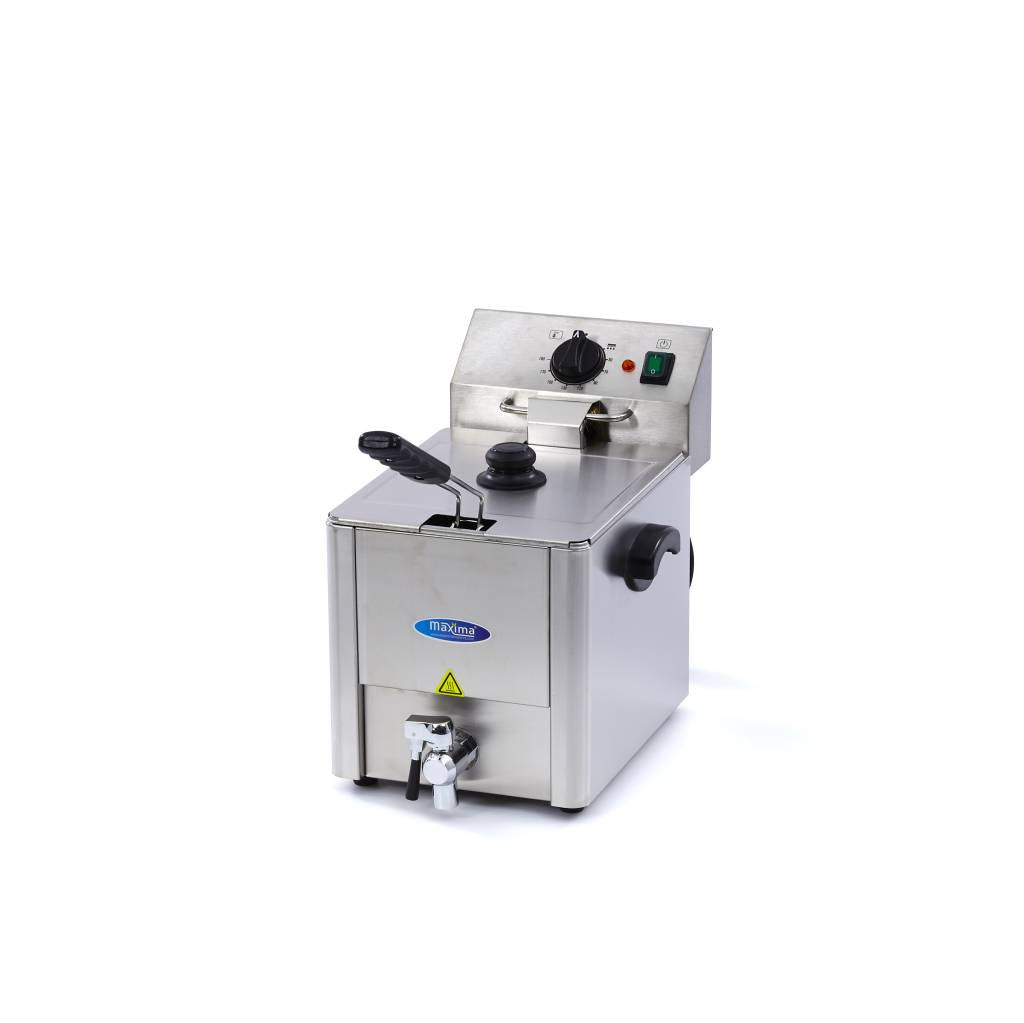 Deep Fryer - 8L - 1 Basket - with Drain Tap