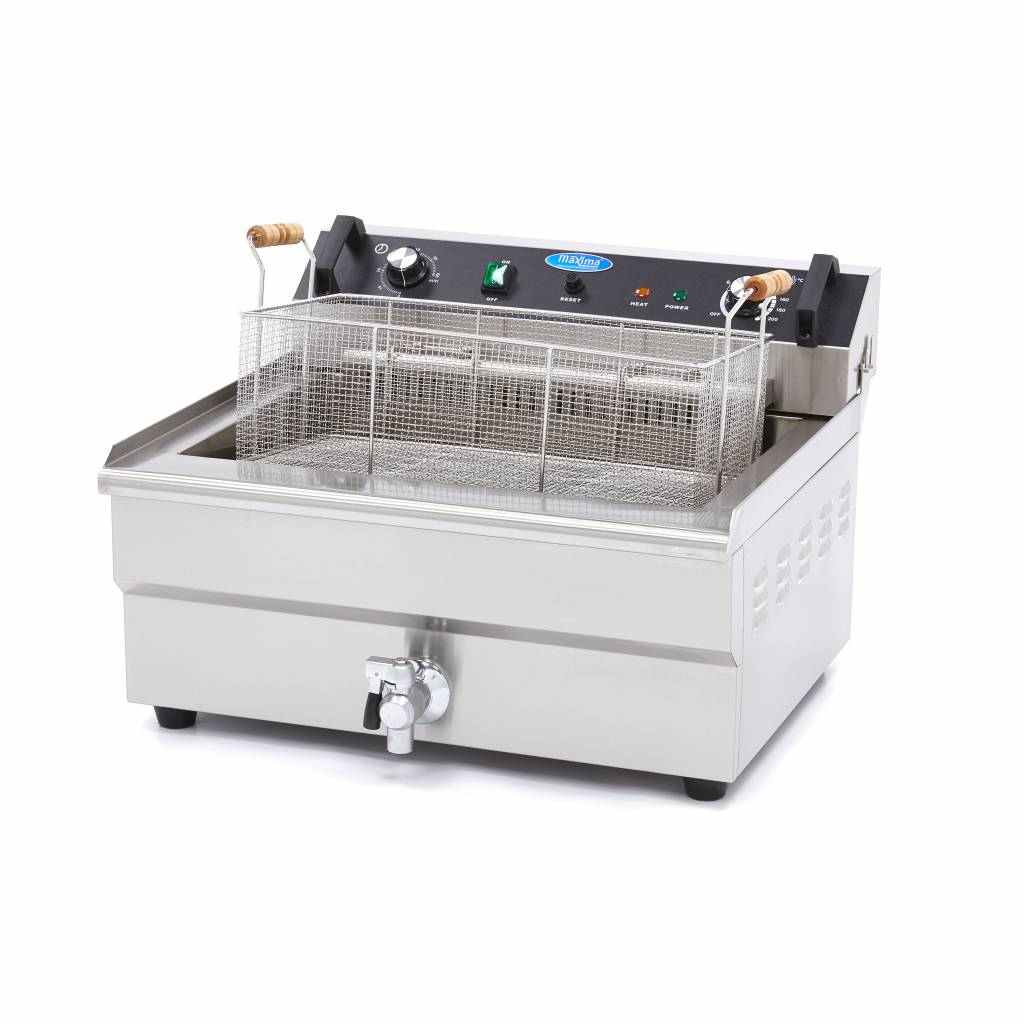 Deep Fryer - 30L - 1 Basket - with Drain Tap