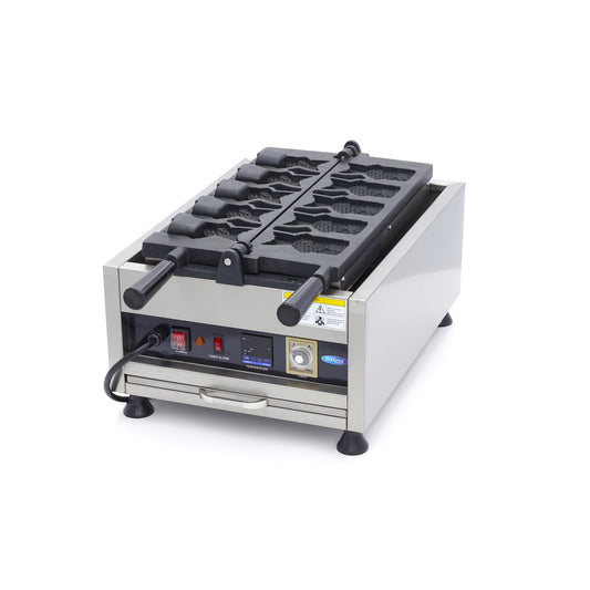 waffle-maker---5-taiyaki-/-fish-shapes---rotatable---digital
