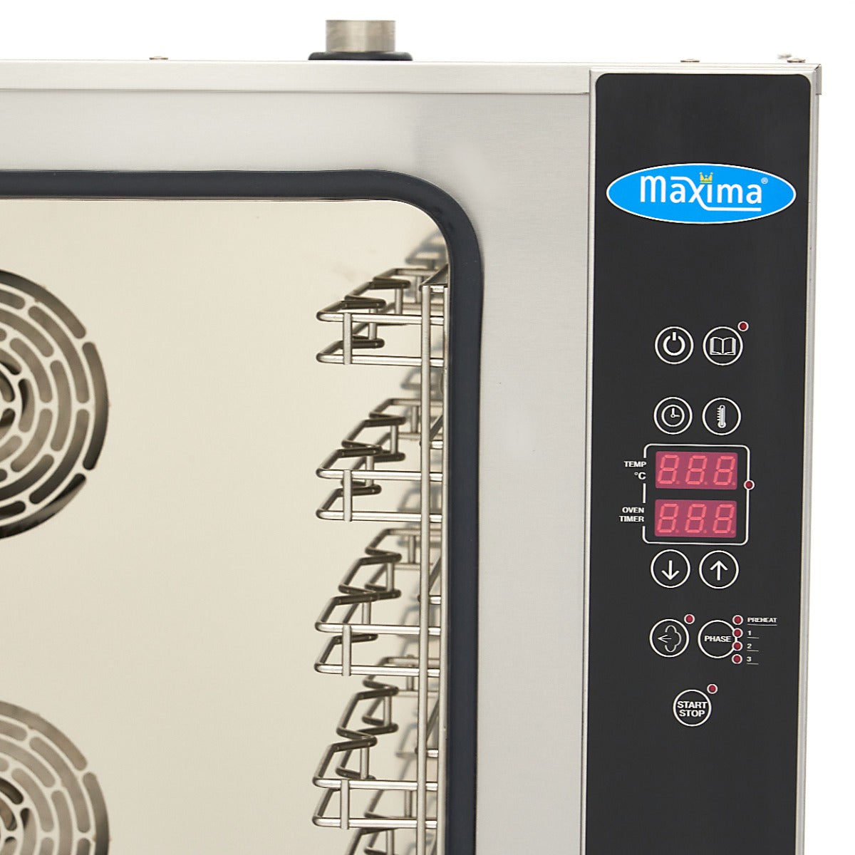 Combi Steam Oven - Fits 10 Trays (1/1 GN / 60 x 40cm) - Digital Display - 400V