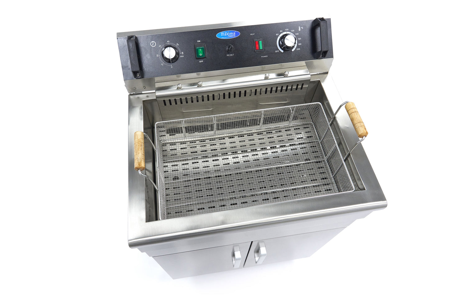 Deep Fryer - 30L - 1 Basket - with Drain Tap and Stand