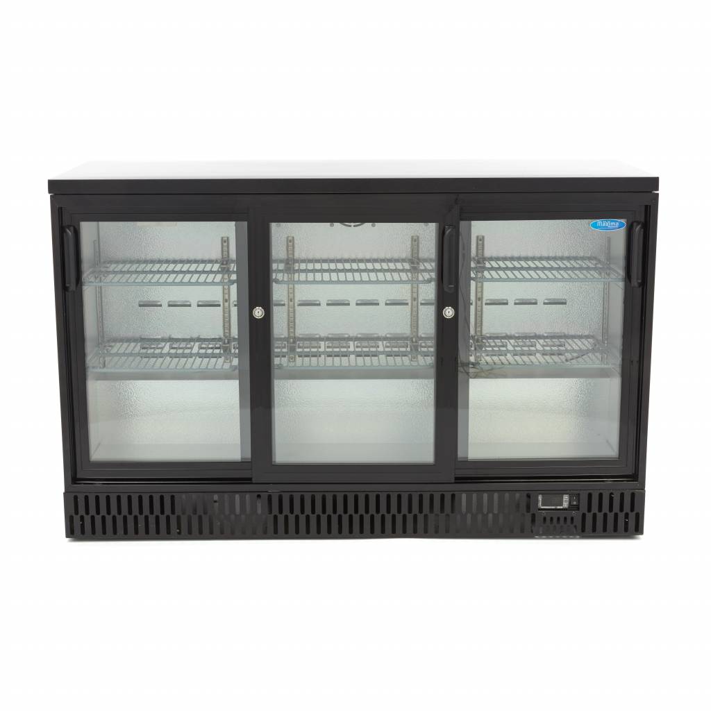 Drinks Fridge - 3 Sliding Doors - 6 Adjustable Shelves