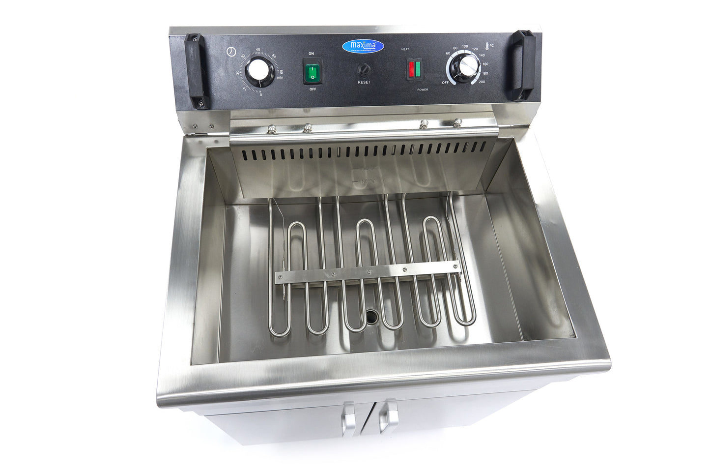 Deep Fryer - 30L - 1 Basket - with Drain Tap and Stand
