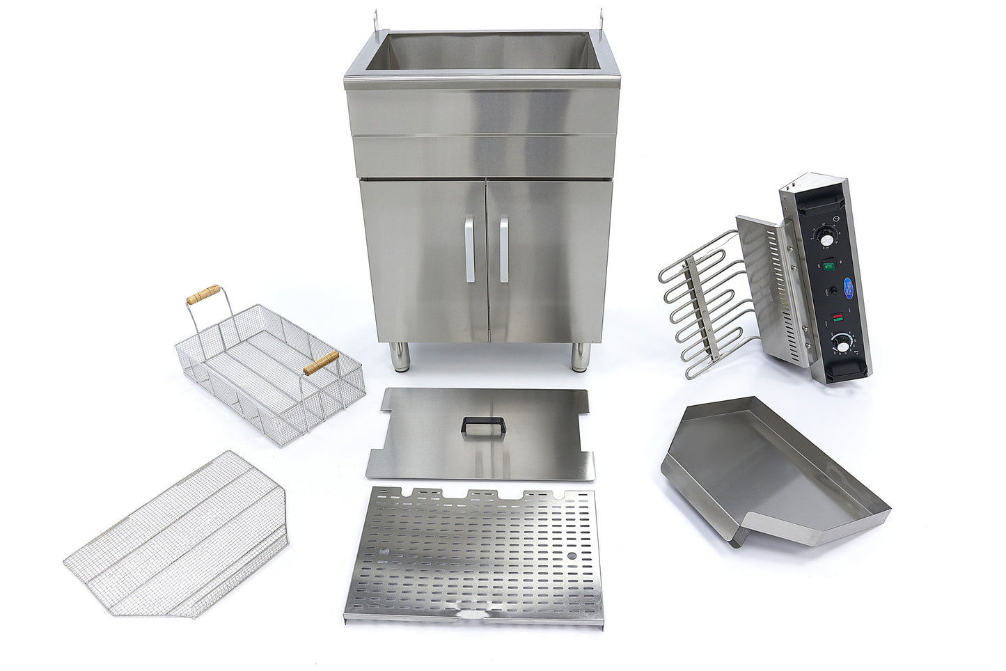 Deep Fryer - 30L - 1 Basket - with Drain Tap and Stand