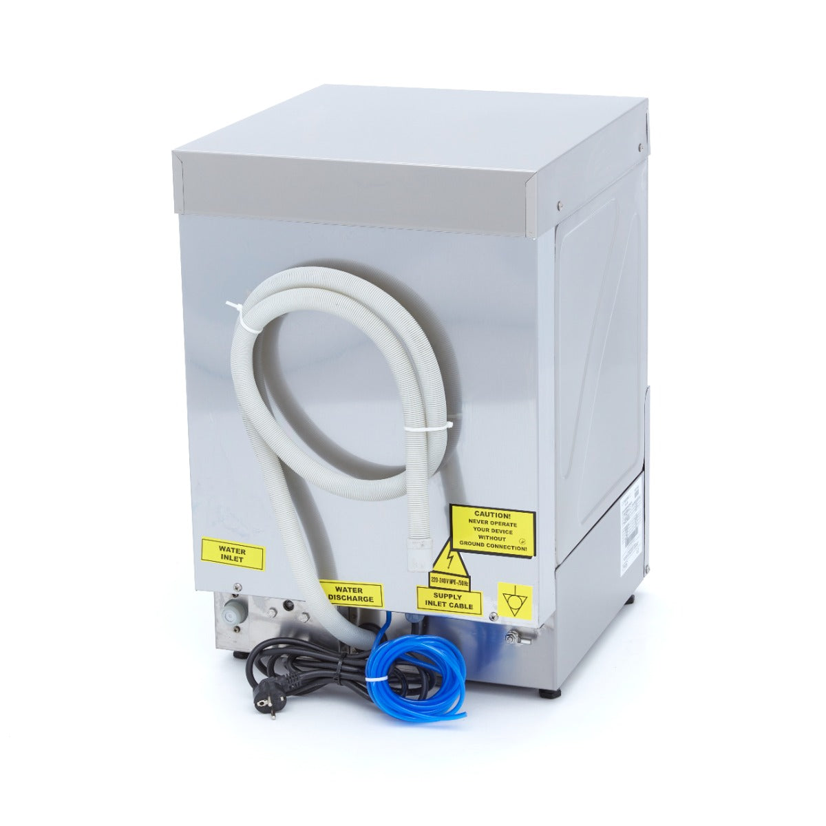 Glass Washer - 35 x 35cm - with Rinse Aid Pump - Digital Display - 230V