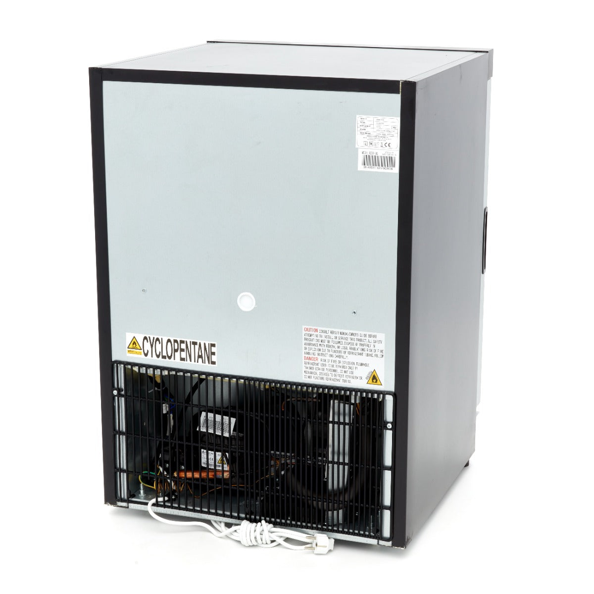 Fridge - 200L - Black - with Glass Door