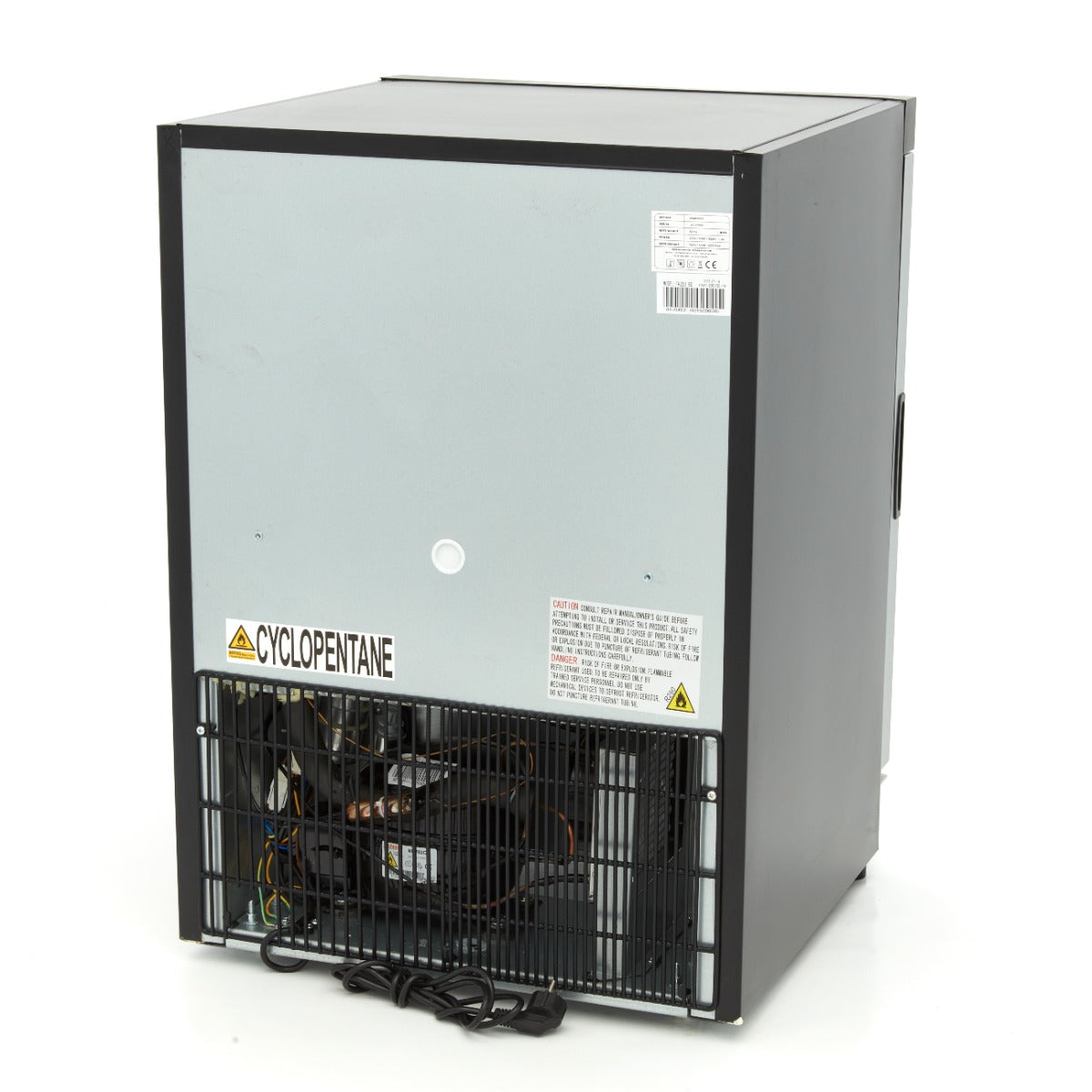 Freezer - 200L - Black - with Glass Door