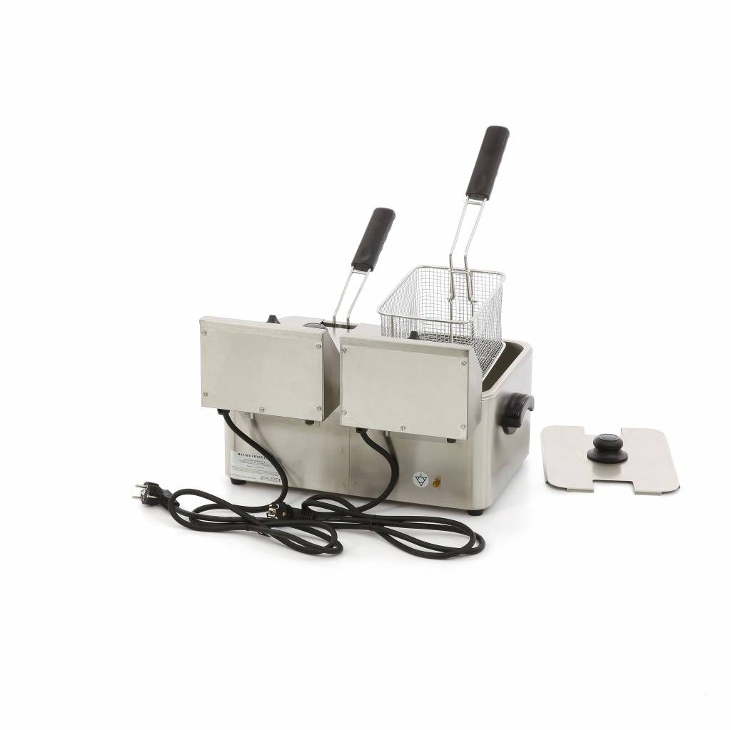 Deep Fryer - 2 x 4L - 2 Baskets - up to 2kg of Fries