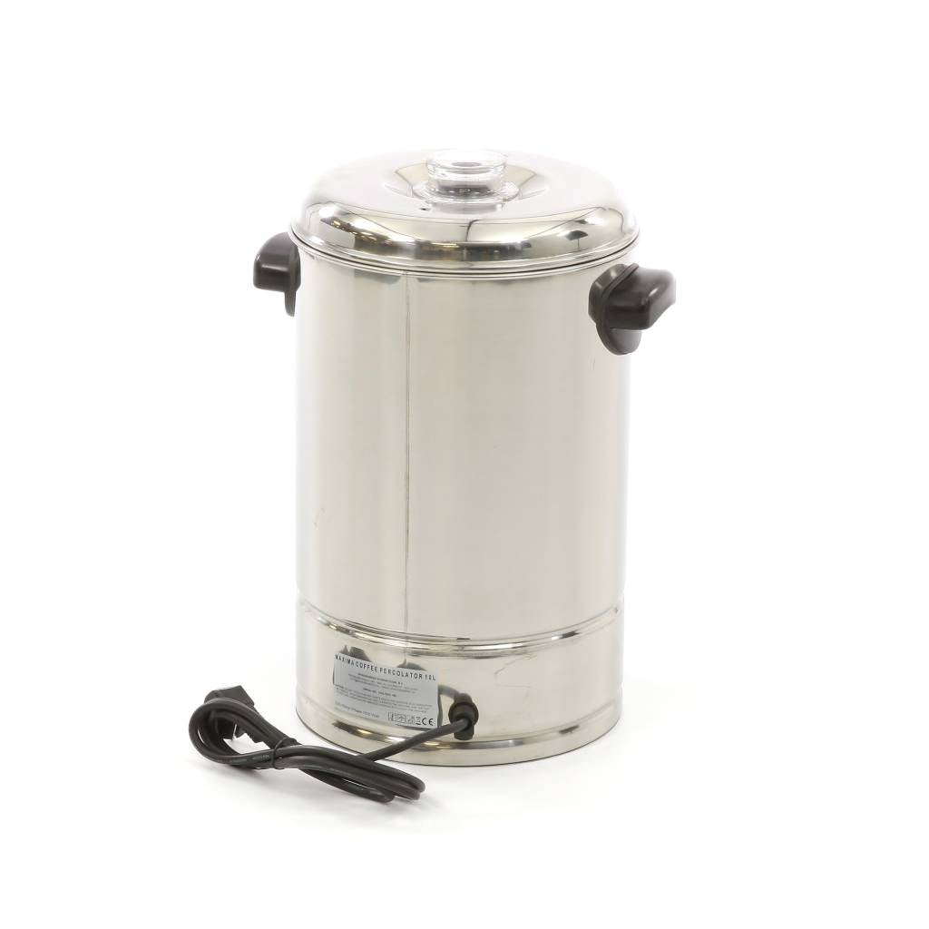 Coffee Percolator - 10L - 80 Cups - Removable Coffee Filter