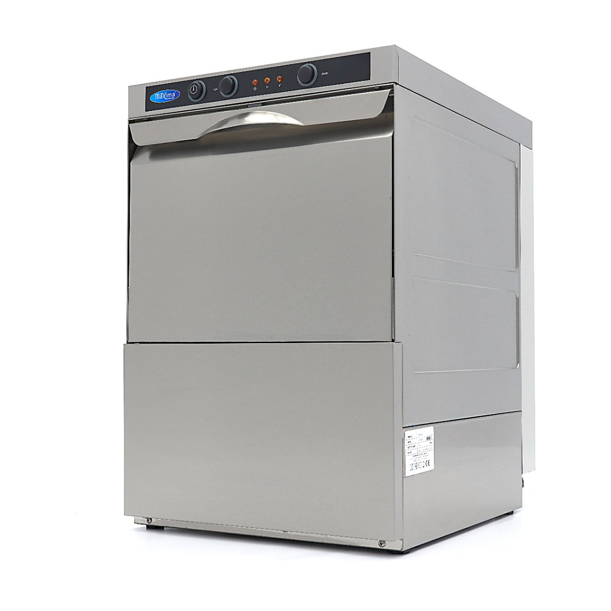 Glass Washer - 35 x 35cm - with Rinse Aid Pump