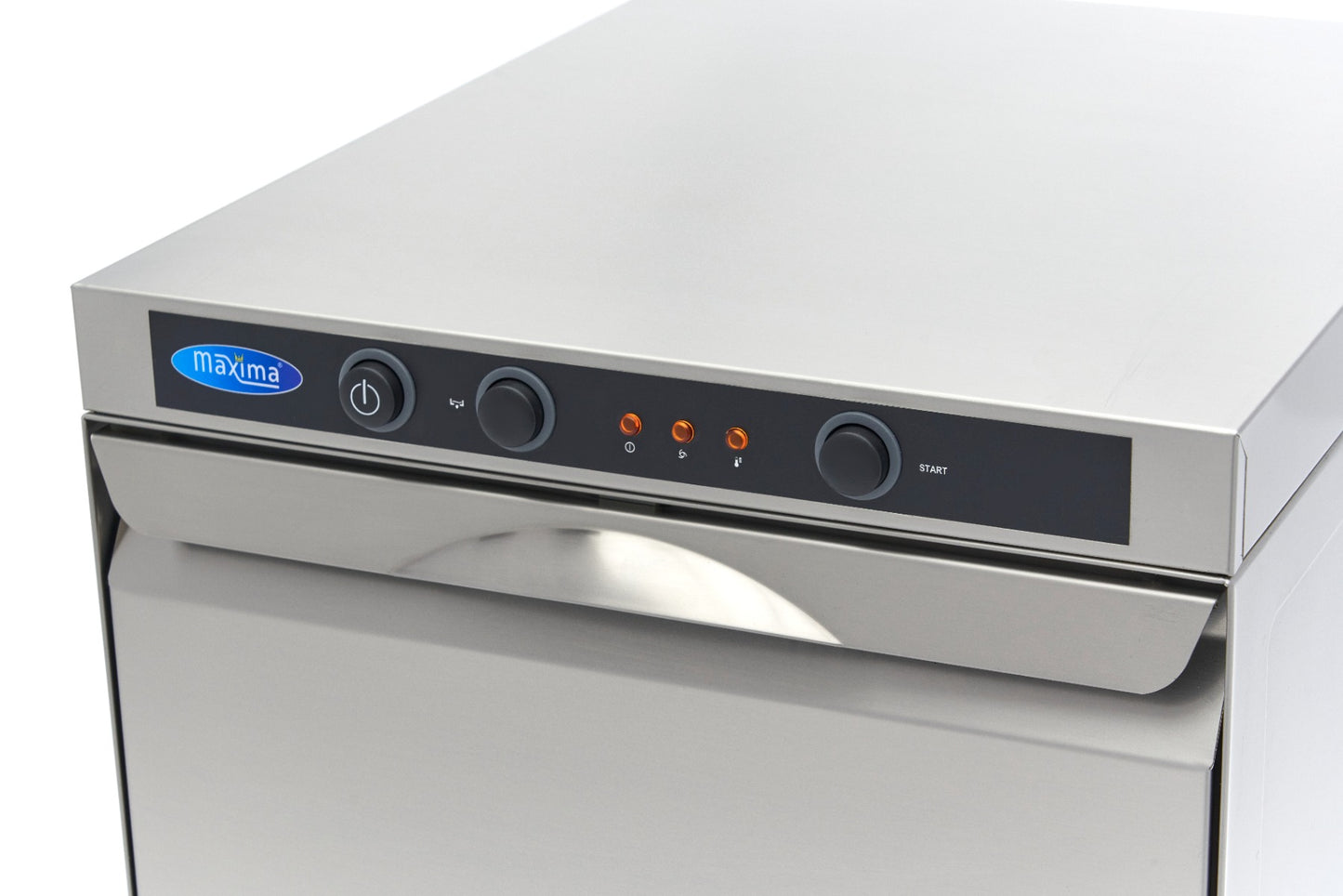 Glass Washer - 35 x 35cm - with Drain, Rinse Aid and Soap Pump