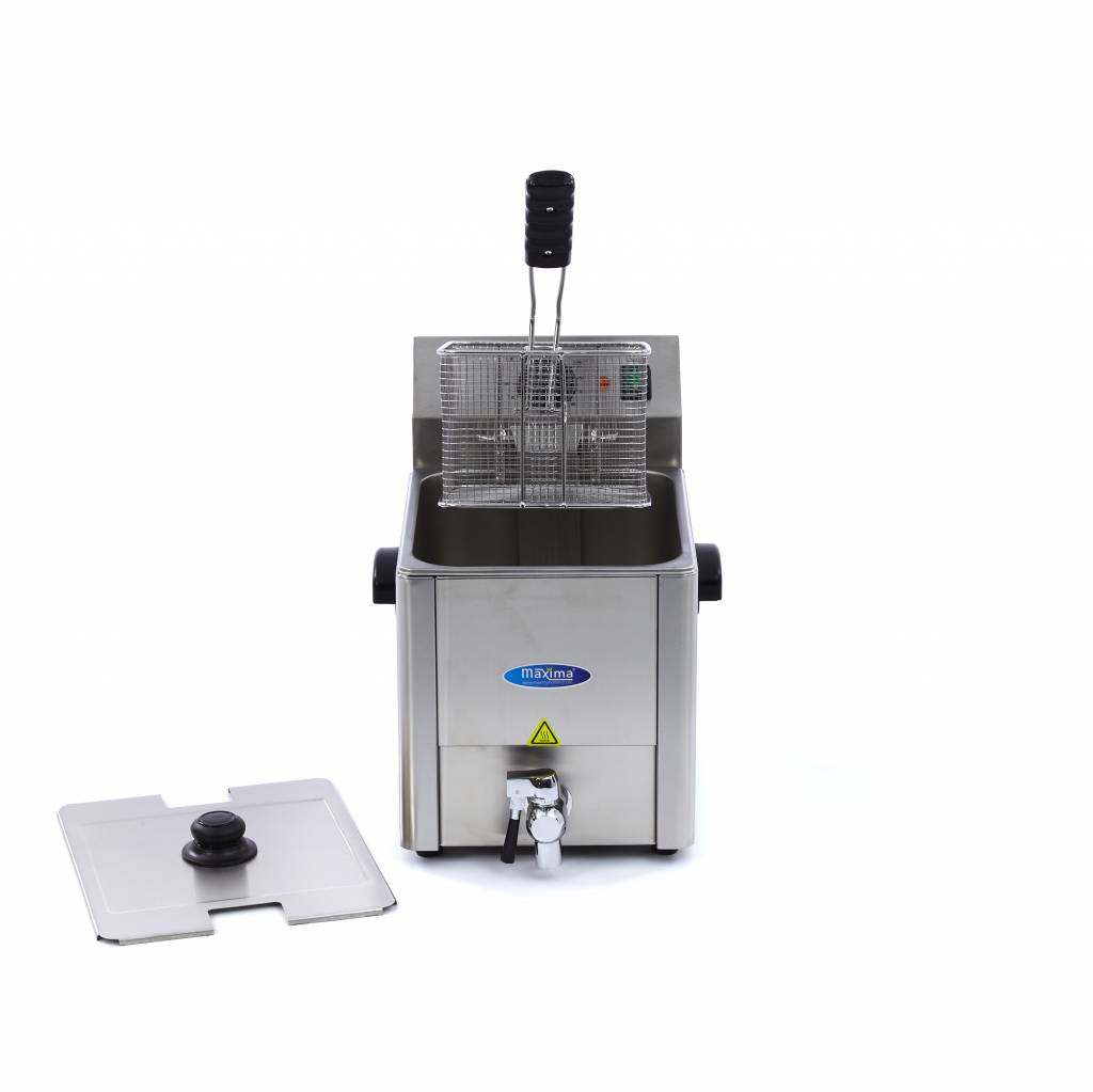 Deep Fryer - 8L - 1 Basket - with Drain Tap