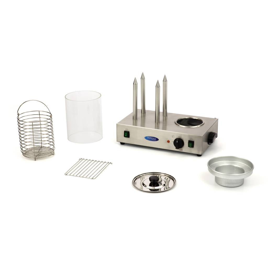 Hot Dog Warmer - Ø20 x 24cm - Dishwasher Safe - with 4 Spikes