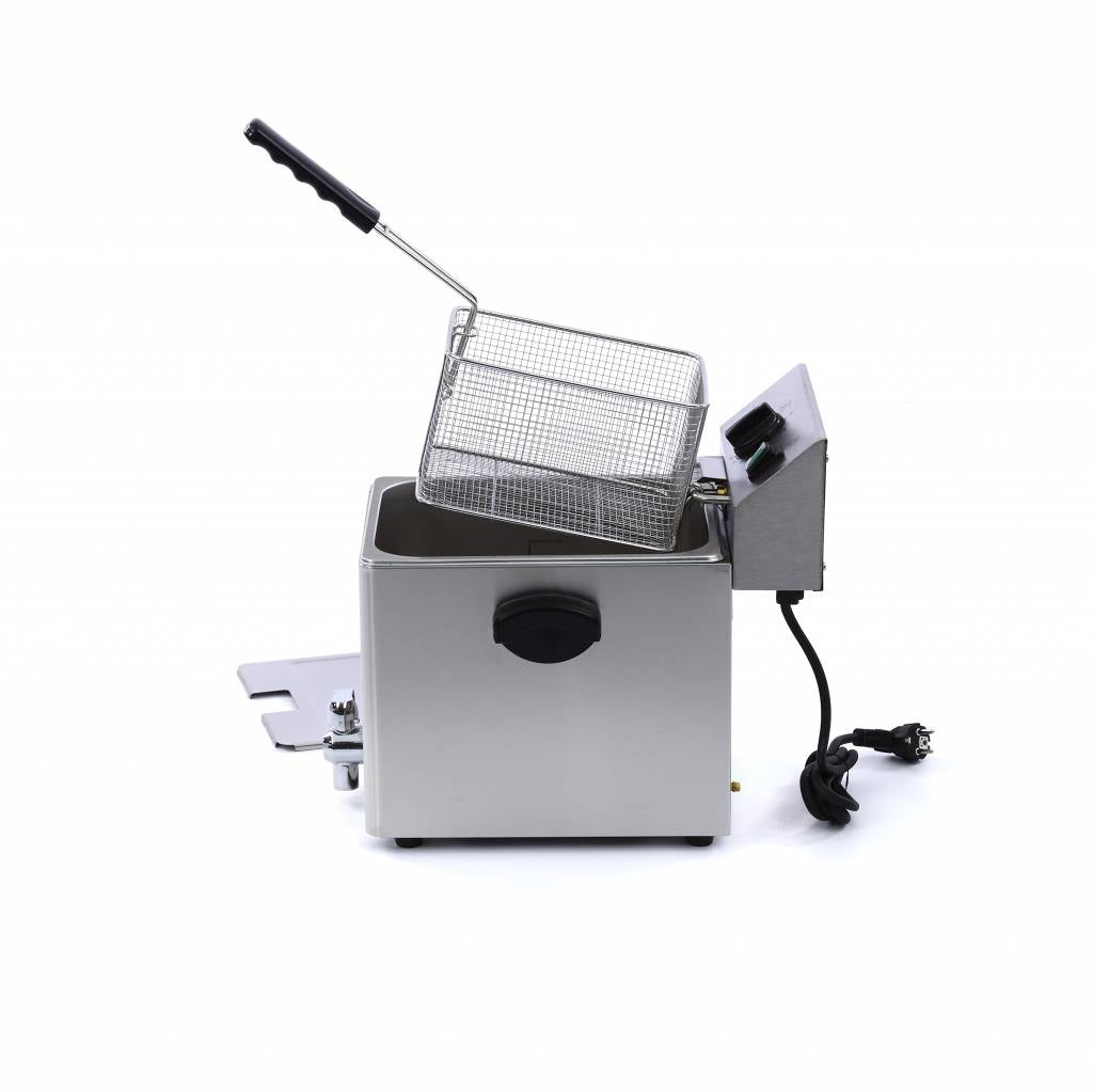 Deep Fryer - 8L - 1 Basket - with Drain Tap