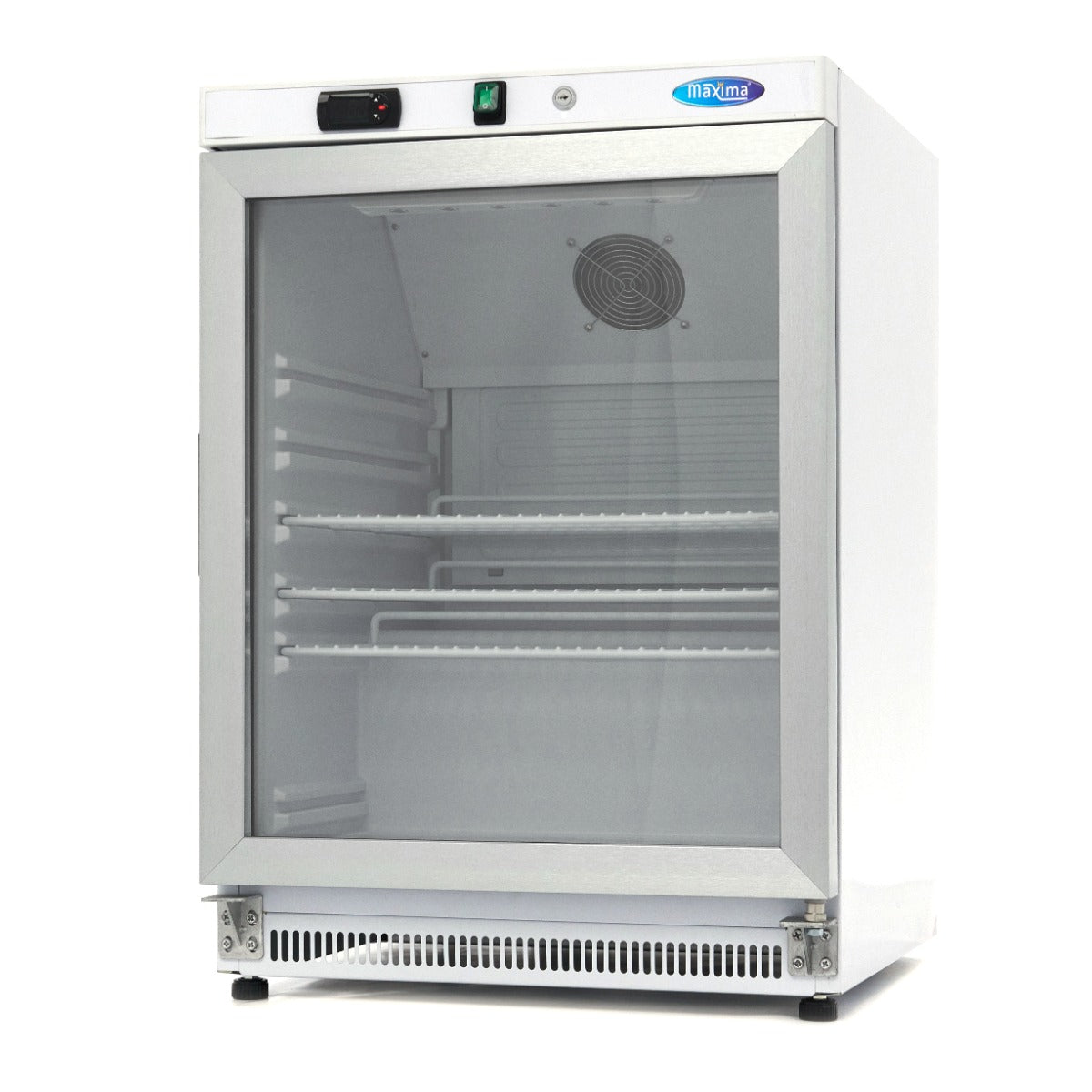Fridge - 200L - White - With Glass Door– All Stop Trading Limited