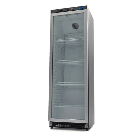 Fridge - 400L - Black - with Glass Door